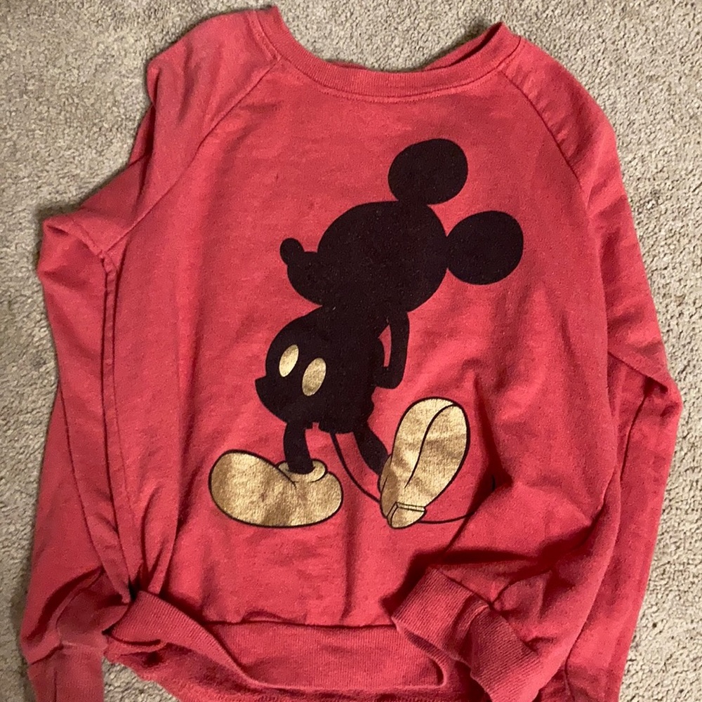 A red sweatshirt.